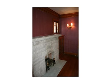 Built-ins on either side of fireplace