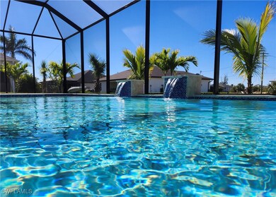 View of swimming pool featuring pool water feature