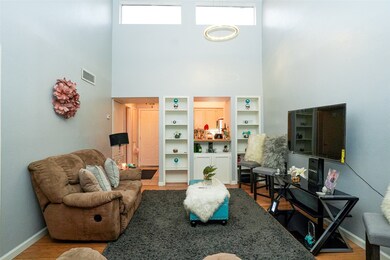 Vaulted ceilings another plus that the condo has.