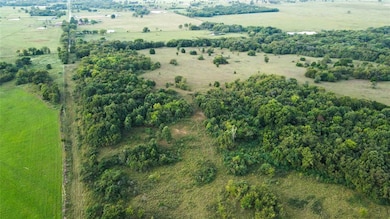 Aerial view of sparsely populated area