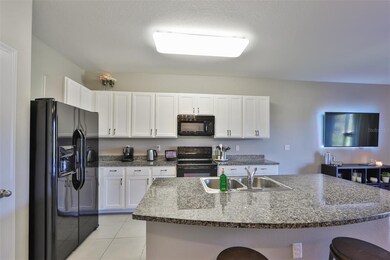 large granite kitchen island