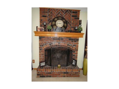Beautiful gas starter wood burning fireplace