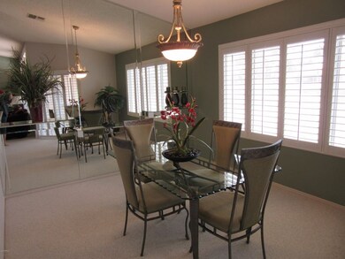 Dining Room With Mirrored Wall, Plantati