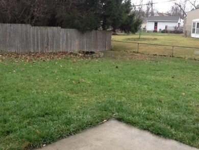 fenced backyard