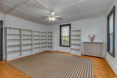 also shelves against north wall