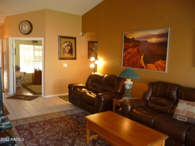 Great Room & double door to den