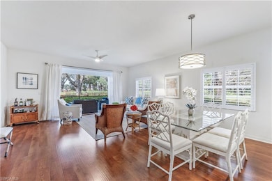 2nd view  of living / dining area with open views