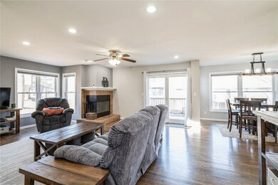 Living room to dining area
