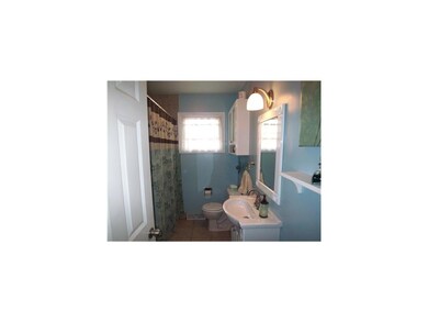 Bathroom. The updated main bath features a shower-