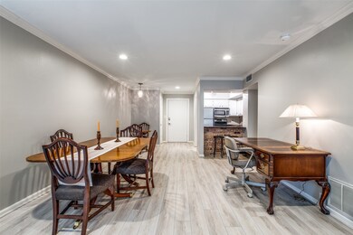 Recessed lighting that brightens the space.