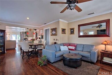 living room and dining area