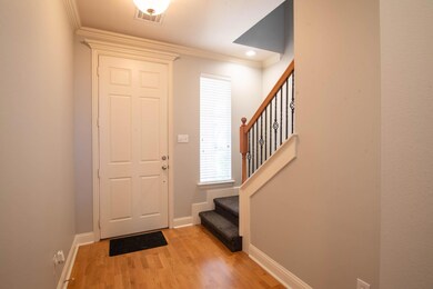 Foyer featuring light hardwood / wood-style floori