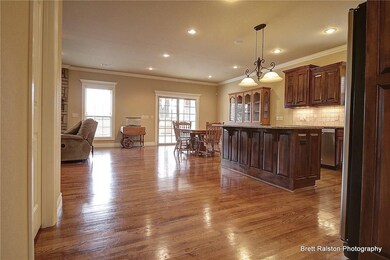 The open floor plan and layout allow for flexibility for any family.