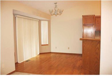 Eating Space with hardwoods. Open to the kitchen a