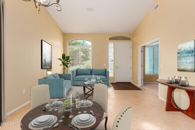 Front living room & dining