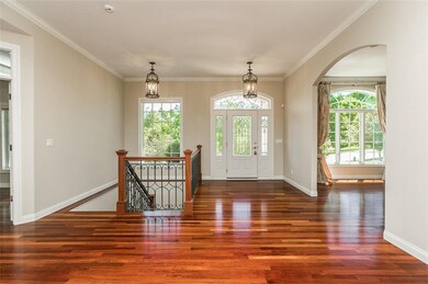 Beautiful cherry flooring, leaded windows and eleg