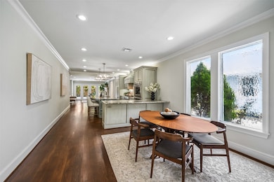 As you enter the home, you have a dining area for