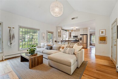 Family room looking into the kitchen
