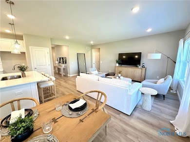 Modern Open Concept Luxury Vinyl Plank Throughout