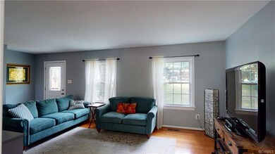 Living room view from formal dining room