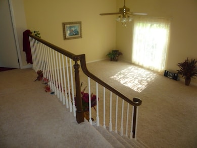 View from the upper level landing