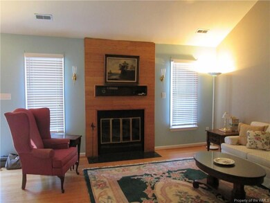 Great room with fireplace.