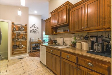 Custom cabinets and granite counter tops!