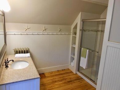 Master bathroom with coastal decor