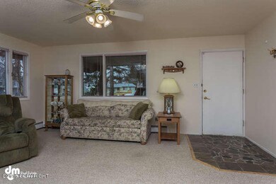 Living Room with Woodburning Fireplace