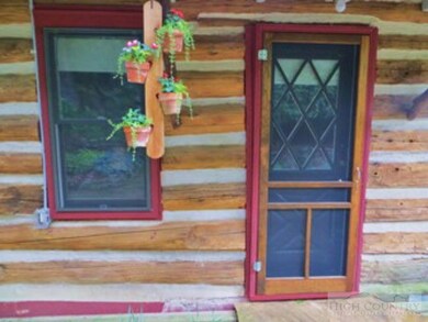 Front of Log House