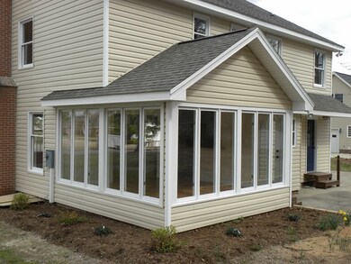 Windows in dining room