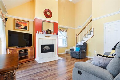 THIS AMAZING LIVING AREA HAS 21' CEILING, DORMER A