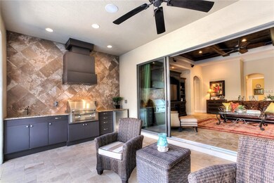 Covered Patio with Deluxe Outdoor Kitchen with Ven