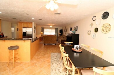 View boasts open plan from dining area through to 