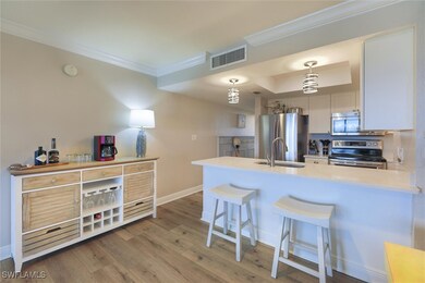 Kitchen with appliances with stainless steel finis