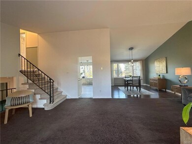Overview of extra-large living room