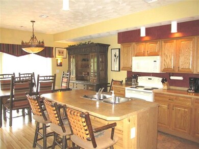 This shot allows you to see into the dining area. 