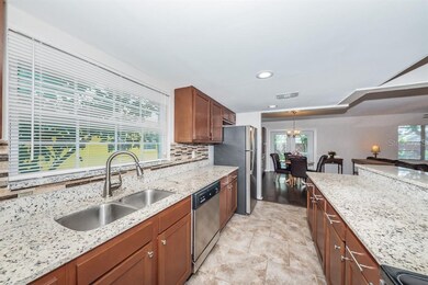 Two years new kitchen is so large and open.