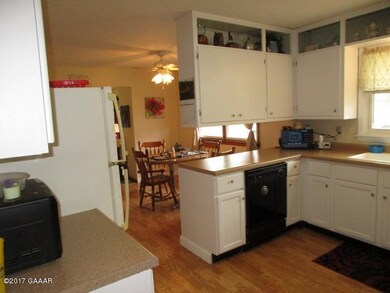 Kitchen to dining area