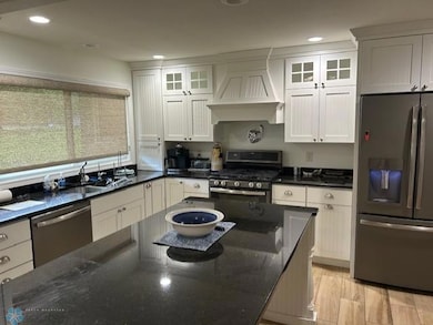 Granite tops and stainless appliances