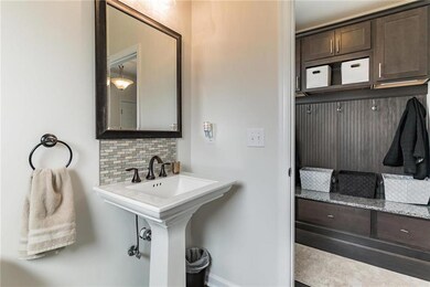 Half bath at entryway
