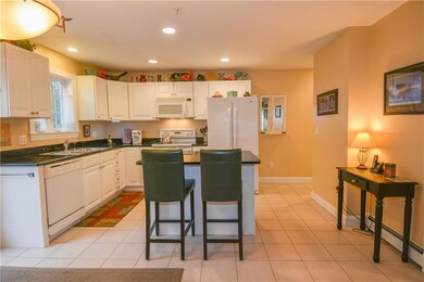 Eat in kitchen, granite countertops.