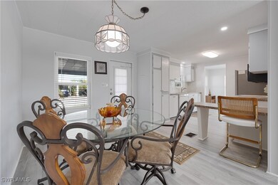 Dining area featuring light hardwood / wood-style flooring