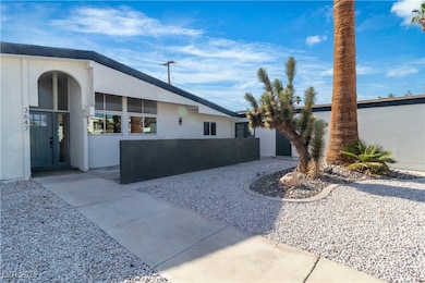 View of side of property with stucco siding