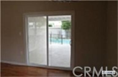view  of the pool form the dinning room