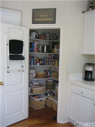 Walk-in pantry in kitchen