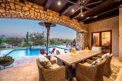 View from covered patio