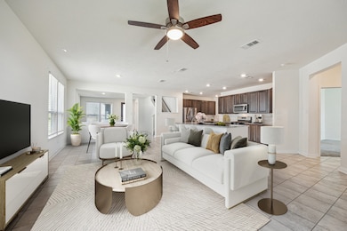 Large open Family room with dining room combo.  *V