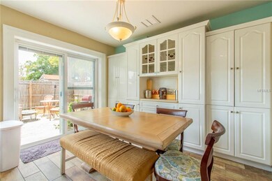 Dining area off kitchen & leads out to back patio