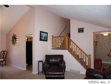 Living Room With Vaulted Ceiling